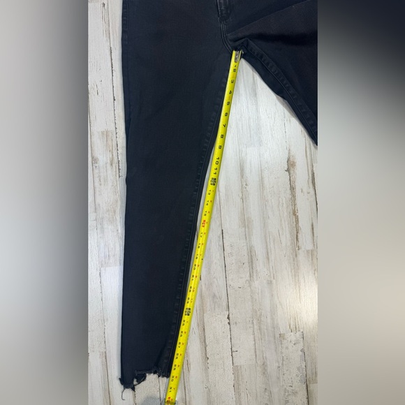 Abercrombie & Fitch Jeans Women 33/ 16 Black Denim Ultra High Rise Super Skinny - Picture 6 of 11